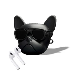 Porta airpod a forma di bulldog